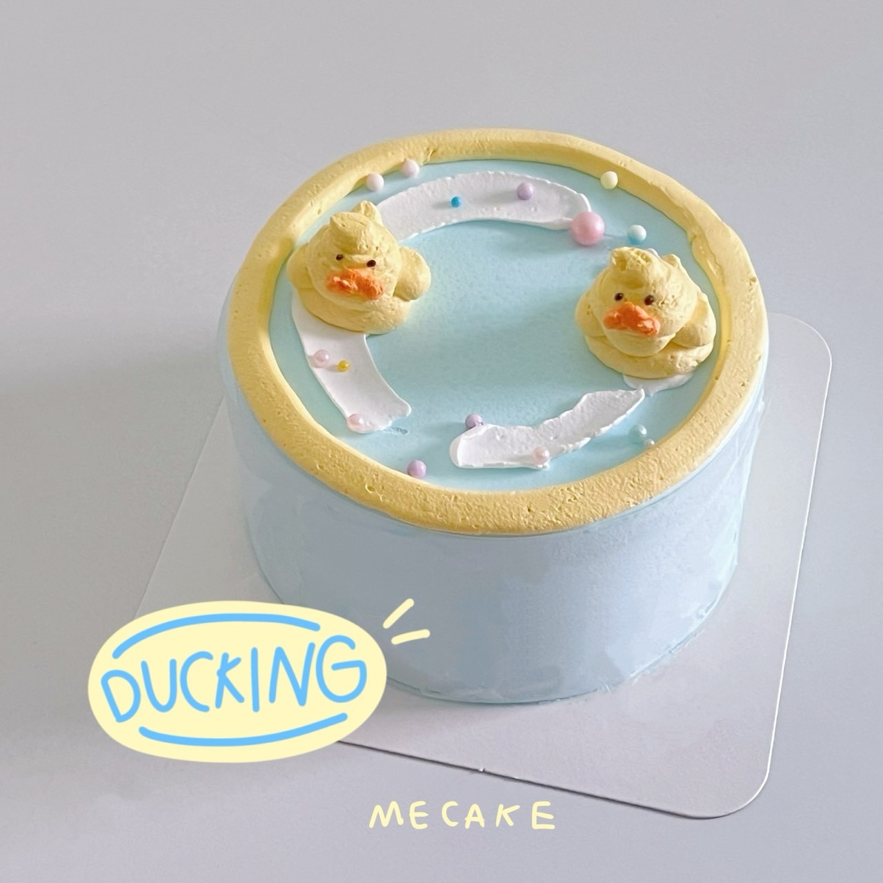 เค้กเป็ดลอยน้ำ Ducking Cake MeCake