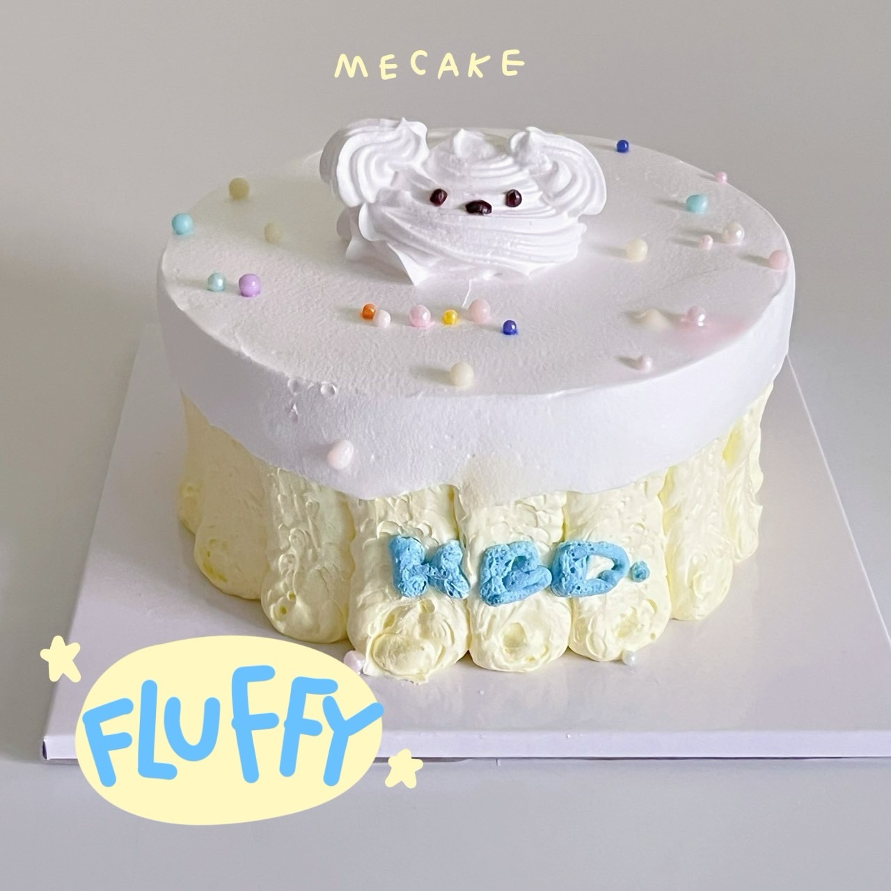 เค้กหมี Fluffy HBD Cake MeCake